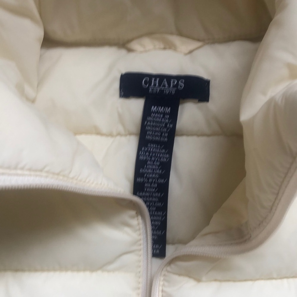 NWT Ralph Lauren Cream Puffer Vest - Picture 2 of 6